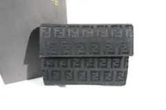 【美品】FENDI/3つ折り財布 お財布 ウォレット ズッカ柄