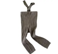 サスペンダー　レギンス　タイツ　リブ　韓国　ベビー　サスペンダー付　キッズ