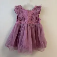 【新品】amuhou 韓国子供服　女の子 80 チュールワンピース　ドレス
