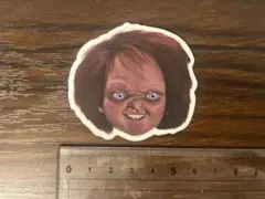 チャッキー顔シール・ステッカー