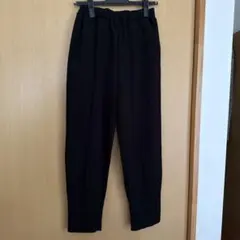 RADIATEブラック イージーパンツ ウエストゴム 裾リブ