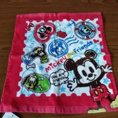 ディズニー　ハンドタオル　ミッキー＆フレンズ　タグ付き