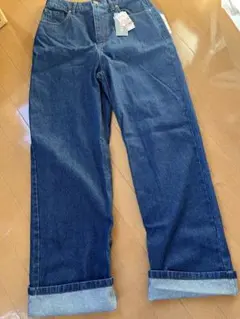 IHSS ストレートデニムパンツ 濃紺