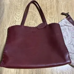 IBIZAトートバッグ　レッドブラウン系
