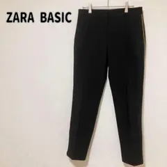 【ザラベーシック】黒 XS スリムパンツ サイドライン レディースn4260