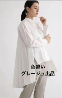ヤマダヤ　Agaバックプリーツブラウスシャツのサムネイル