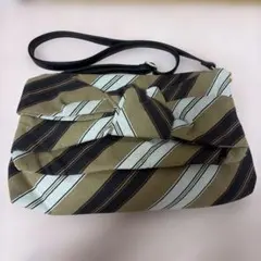 ear PAPILLONNER ストライプショルダーバッグ