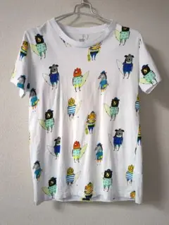SS　グラニフ　動物　アニマル柄　半袖　Tシャツ