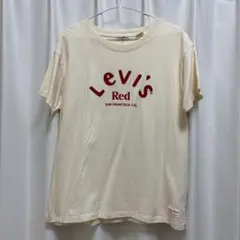 Levi's Red 刺繍ロゴ入りTシャツ クリーム 赤のサムネイル