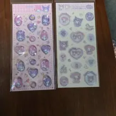 サンリオ　ストーンシール　すりガラス風シール　マイメロ　クロミ