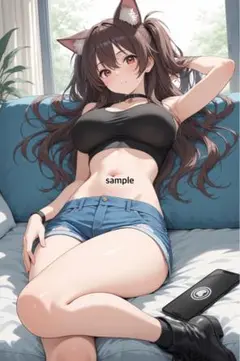 m588 AIイラスト　かわいい　A4ポスター