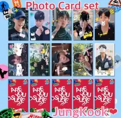 BTS Are You Sure?! 2 グク 落書き風フォトカードセット①
