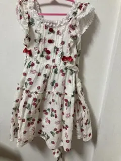 シャーリーテンプル　いちごのワンピース 120