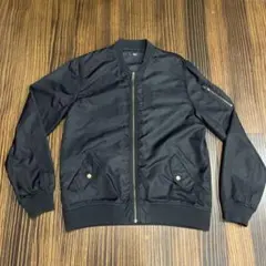 アズールAZULbymoussyブラック MA-1 フライトジャケット