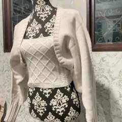 新品未使用！GRL アイボリー　ニット カーディガン セット サイズ