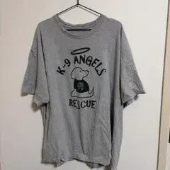 K-9 ANGELS RESCUE プリントTシャツ グレー