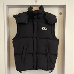 希少✨DIESEL(ディーゼル)　ダウンベスト ブラック　Mサイズ相当 2025年最新】DIESEL メンズ ダウンベスト・キルティングベストの