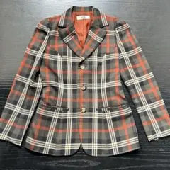 チェック柄テーラードジャケット　o.d.o