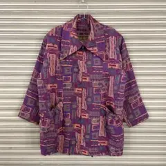 総柄 ブルゾン
