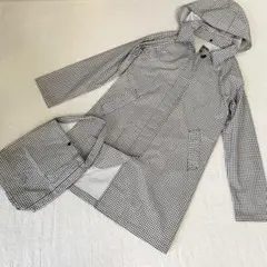《THE NORTH FACE 》レインコート 黒 チェック Sサイズ