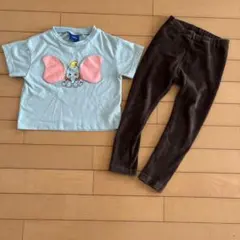 ダンボTシャツとUNIQLO冬用レギンスのサムネイル