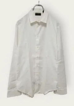 EMPORIO ARMANI長袖シャツ 白 38 15 ビジネス フォーマル