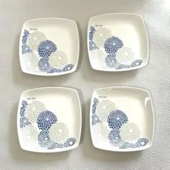 SOU・SOU 菊づくし　花模様 四角皿 4枚セット　ノベルティ
