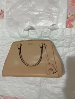 COACH ベージュ ハンドバッグ　コーチ