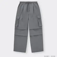 古着　gu パラシュートカーゴパンツ 07 GRAY Mサイズ