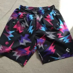 CONVERSEカラフル稲妻模様 バスケットボールパンツ
