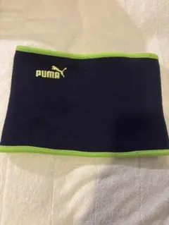 PUMA ネックウォーマー ネイビー/ライム