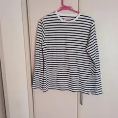 GLOBAL WORK ストライプ長袖Tシャツ M