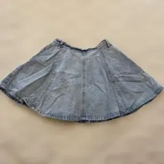 repipi armario デニムフレアスカート ゴムウエスト