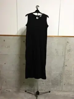 ノースリーブロングワンピース　黒