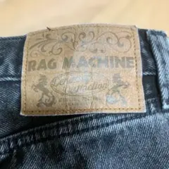 RAG MACHINE ストレートデニム Sサイズ ダメージ加工のサムネイル