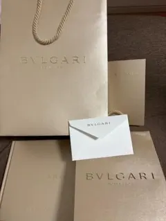 BVLGARI ゴールドショップ袋セット、ジュエリーカタログ2025