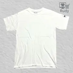 Champion チャンピオン Tシャツ 袖ロゴ ワンポイント 白 S