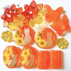手染めビーズ ペイントビーズ アクリルビーズ 素材パーツ