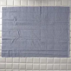カット生地 約70×53cm 黒白 チェック柄 ポリエステル&コットン 新品