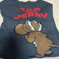 新品　トムとジェリー　ニットカーディガン　M