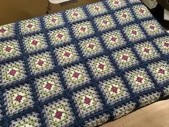 モチーフ編み　ブランケット　グラニーモチーフ　モチーフつなぎ