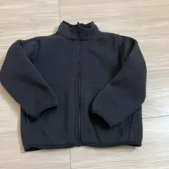 無印◇キッズフリースジャケット フルジッパー110チャコール