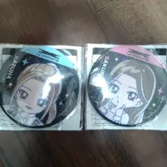 LE SSERAFIM すたるぽっぷ ホログラム缶バッジ ２個セット