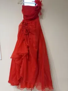赤色カラードレスサイズフリー