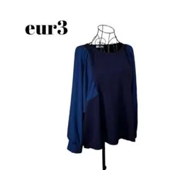 【eur3】エウルキューブ　大きいサイズ　レディース　4L バイカラー　伸縮性