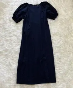 ユニクロ× HANA TAJIMAコットンボリュームスリーブワンピース M