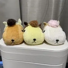 カピバラさん 干支スタイル ぬいぐるみ マスコット 6個セット 当時物