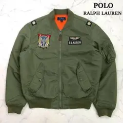 ポロラルフローレン MA-1 フライトジャケット カーキ メンズ M　E260