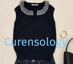 Curensology フリルカーディガン ブラック CL506077ER-00 - メルカリ