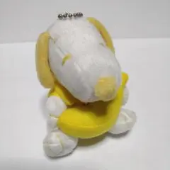 スヌーピー バナナ ぬいぐるみ キーホルダー レトロ イエロー